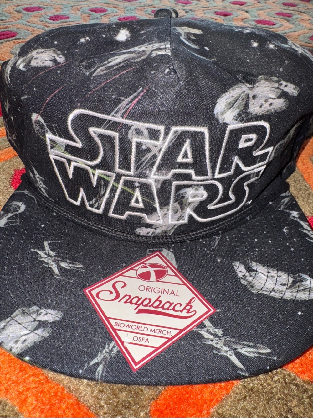 MAKE OFFER! Star Wars Disney Embroidered Logo Snapback Baseball Cap Hat